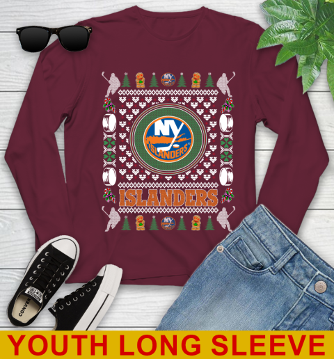 New York Islanders Merry Christmas NHL Hockey Loyal Fan Youth Long Sleeve 6
