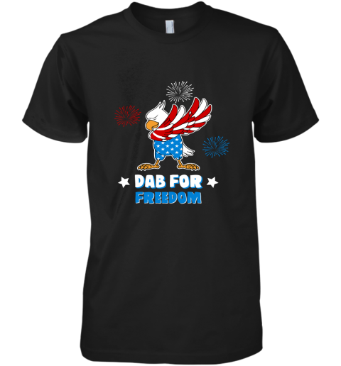 Bald Eagle American Dab For Freedom 4th Of July Premium Men's T-Shirt