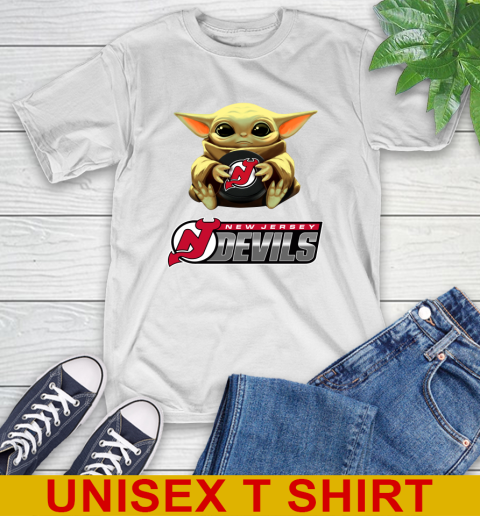 NHL Hockey New Jersey Devils Star Wars Baby Yoda Shirt