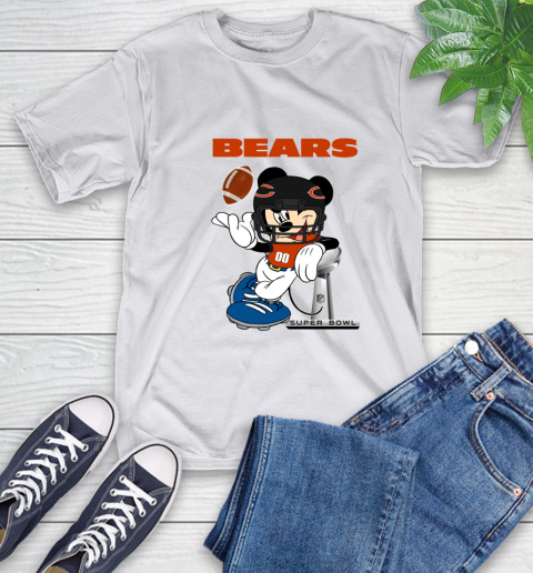 NFL Chicago Bears Mickey Mouse Disney Super Bowl Football T Shirt T-Shirt 12