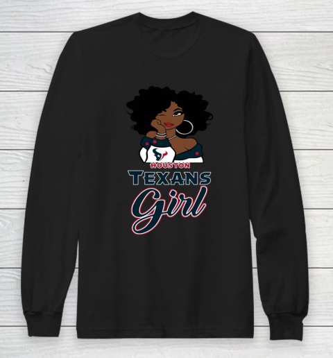 Houston Texans Girl NFL Long Sleeve T-Shirt