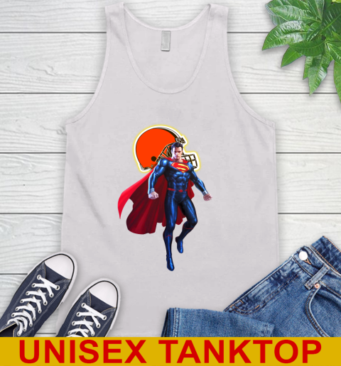 NFL Superman DC Sports Football Cleveland Browns Tank Top