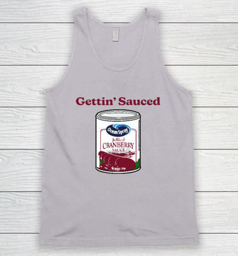 Getting' Sauced Funny Cranberry Sauce Thanksgiving Costume Tank Top 2