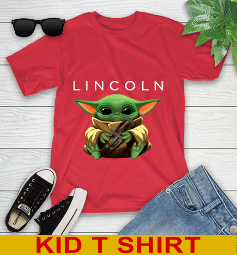 Star Wars Baby Yoda Hugs Lincoln Car Shirt 107