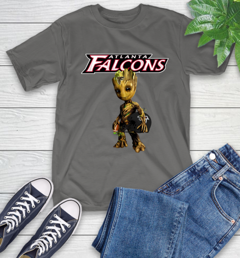 Atlanta Falcons NFL Football Groot Marvel Guardians Of The Galaxy T-Shirt 9