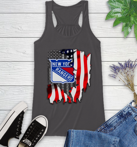 New York Rangers NHL Hockey American Flag Racerback Tank 11