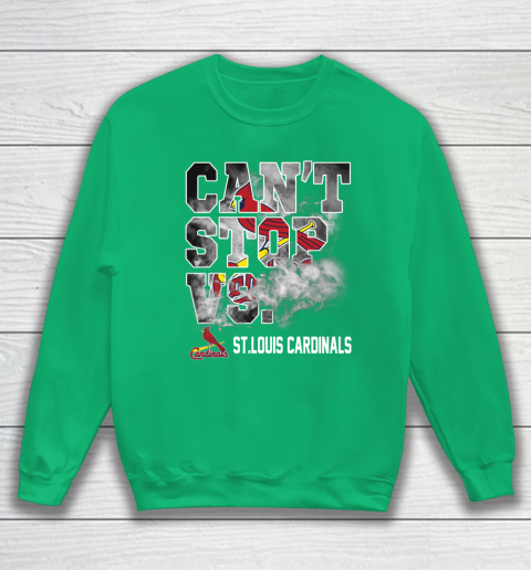 MLB St.Louis Cardinals Baseball Can't Stop Vs Cardinals Sweatshirt 5