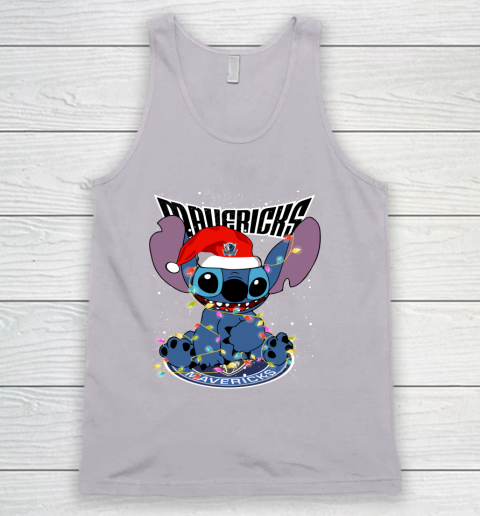 Dallas Mavericks NBA noel stitch Basketball Christmas Tank Top 2