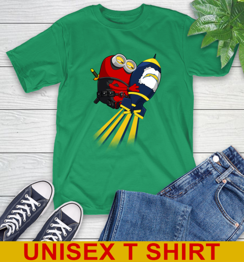 NFL Football Los Angeles Chargers Deadpool Minion Marvel Shirt T-Shirt 7