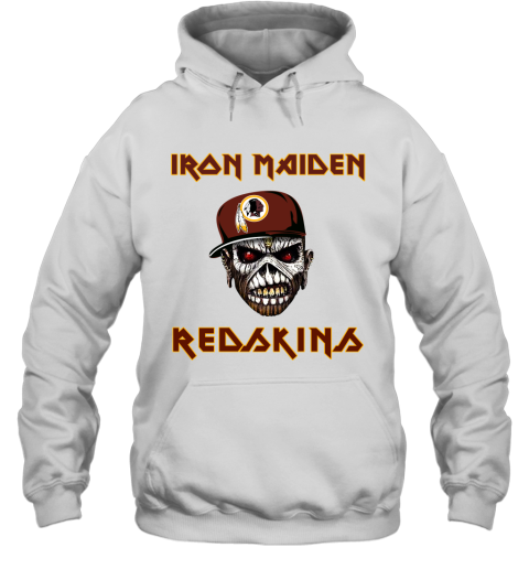 NFL Washington Redskins Iron Maiden Rock Band Music Football Sports PFEDByjZrrX hoodie 23 95 151514 front white