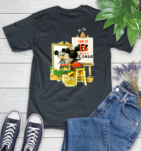 NFL Football Cincinnati Bengals Mickey Drawing Shirt 87