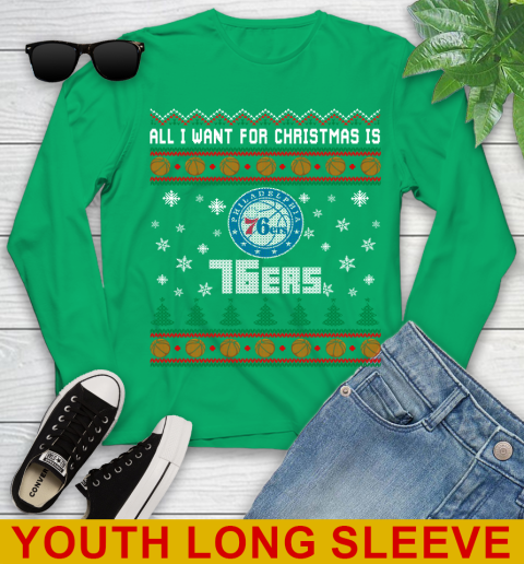 NBA All I Want For Christmas Is Philadelphia 76ers Basketball Sports 123