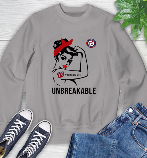 WASHINGTON NATIONALS MLB Toronto Blue Jays Girl Unbreakable Baseball Sports Sweatshirt 3
