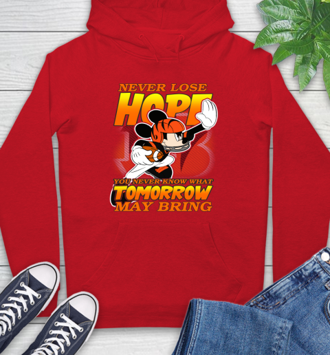 Cincinnati Bengals NFL Football Mickey Disney Never Lose Hope Hoodie 10