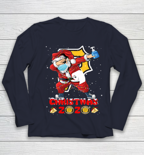 Pittsburgh Pirates Funny Santa Claus Dabbing Christmas 2020 MLB Youth Long Sleeve 2