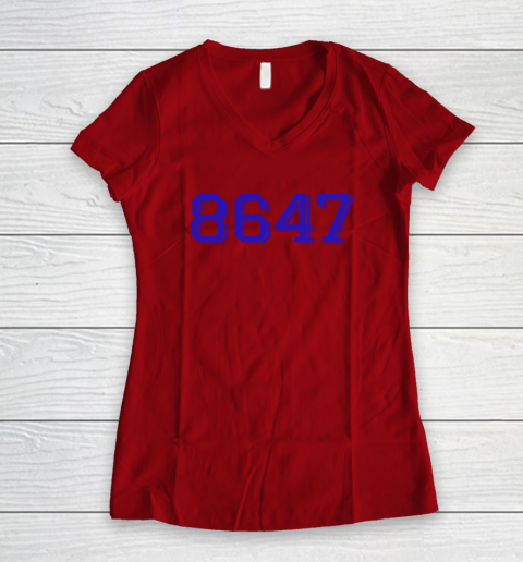 8647 James Comey Women's V-Neck T-Shirt 5