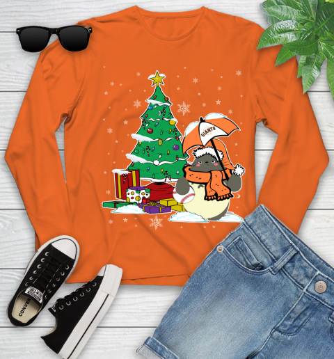 San Francisco Giants MLB Baseball Cute Tonari No Totoro Christmas Sports Youth Long Sleeve 3