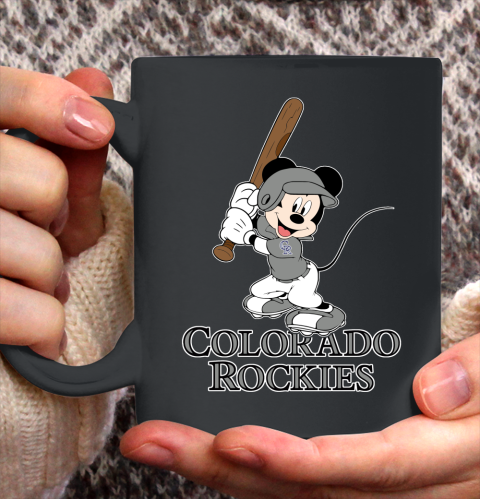 MLB Baseball Colorado Rockies Cheerful Mickey Mouse Shirt Ceramic Mug 11oz