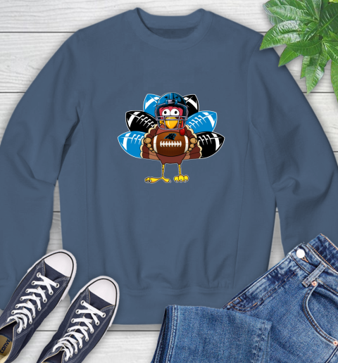 Carolina Panthers Turkey Thanksgiving Day Sweatshirt 7