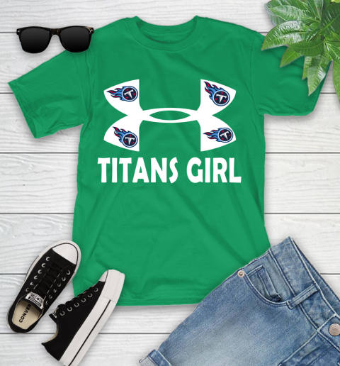 NFL Tennessee Titans Girl Under Armour Football Sports Youth T-Shirt 8