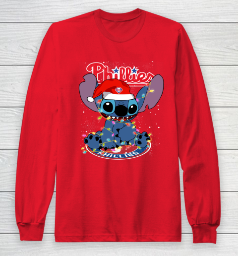 Philadelphia Phillies MLB noel stitch Baseball Christmas Long Sleeve T-Shirt 7
