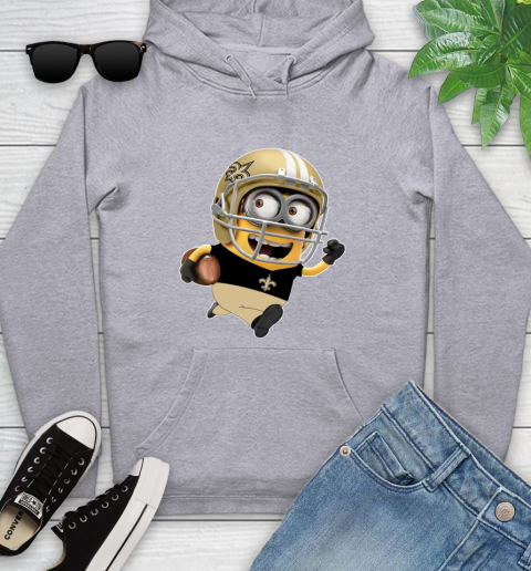 NFL New Orleans Saints Minions Disney Football Sports Youth Hoodie 6