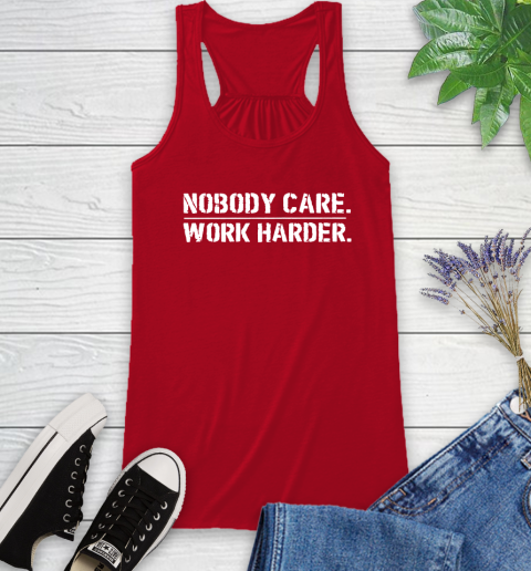 Lamar Jackson Nobody Cares Work Harder Racerback Tank 5