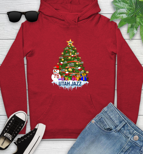 Utah Jazz Merry Christmas NBA Basketball Sports Youth Hoodie Tee For Sports
