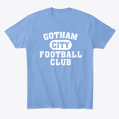 NEW YORK JETS GOTHAM CITY equk new york jets gotham city classic t shirt 2 front carolina blue