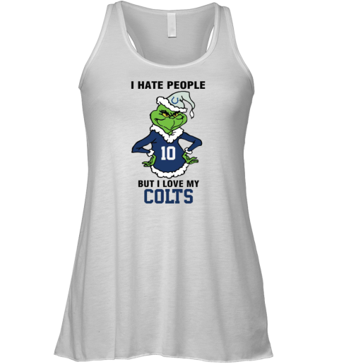I Hate People But I Love My Colts Indianapolis Colts NFL Teams Racerback Tank