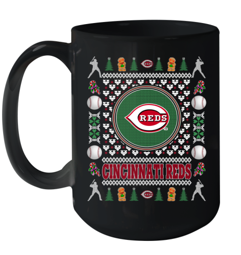 Cincinnati Reds Merry Christmas MLB Baseball Loyal Fan Ceramic Mug 15oz