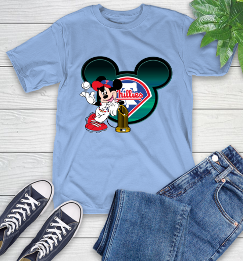 MLB Philadelphia Phillies The Commissioner's Trophy Mickey Mouse Disney T-Shirt 11