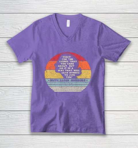 Notorious RBG Shirt Fight For The Things You Care About V-Neck T-Shirt 8