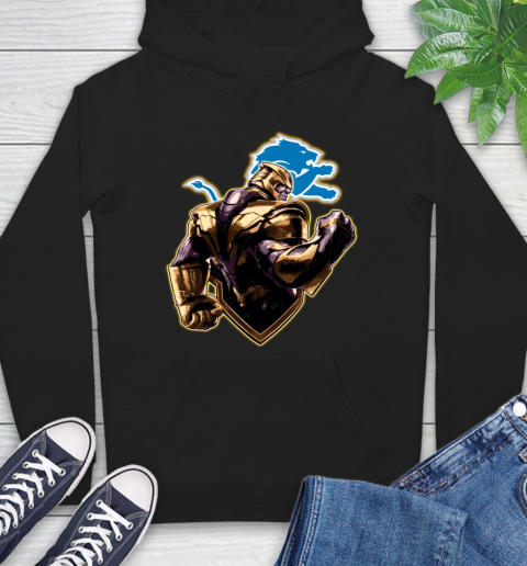 NFL Thanos Avengers Endgame Football Sports Detroit Lions Hoodie 2