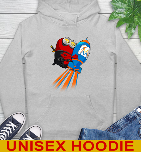 MLB Baseball Miami Marlins Deadpool Minion Marvel Shirt Hoodie 6
