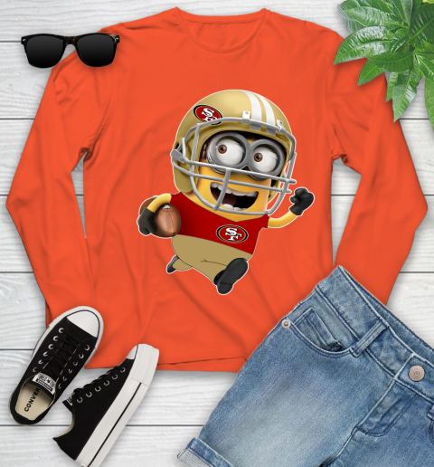 NFL San Francisco 49ers Minions Disney Football Sports Youth Long Sleeve 4