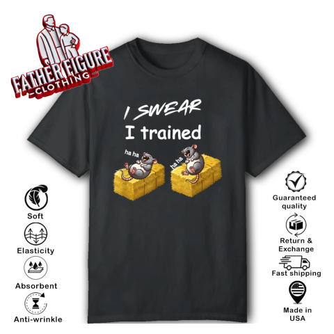 Barn Hunt - I swear I trained - two laughing rats T-Shirt