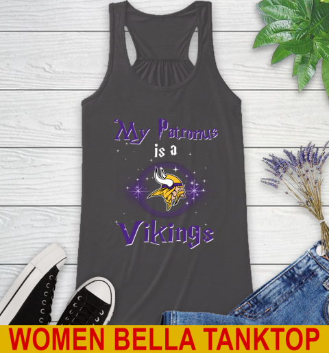 NFL Football Harry Potter My Patronus Is A Minnesota Vikings Racerback Tank 10