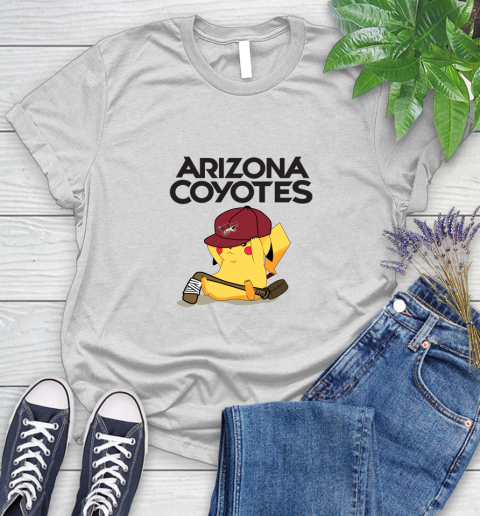 NHL Pikachu Hockey Sports Arizona Coyotes Women's T-Shirt