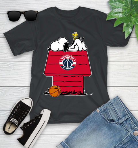 Washington Wizards NBA Basketball Snoopy Woodstock The Peanuts Movie Youth T-Shirt Black Washington Wizards NBA Basketball Snoopy Woodstock The Peanuts Movie Youth T-Shirt 2