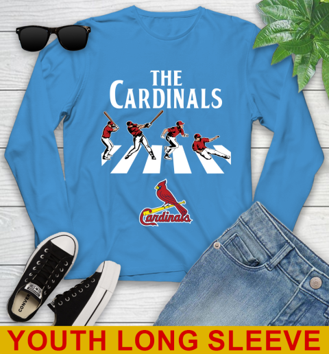 MLB Baseball St.Louis Cardinals The Beatles Rock Band Shirt Youth Long Sleeve 8