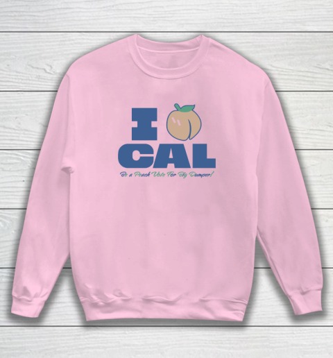 Bryan Woo I Peach Cal Be A Peach Vote For Big Dumper Sweatshirt 5