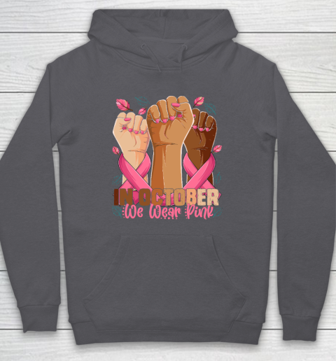 In October We Wear Pink Breast Cancer Awareness Month Hoodie 4