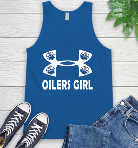 NHL Edmonton Oilers Girl Under Armour Hockey Sports Tank Top 4
