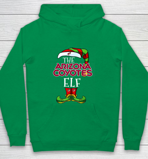 Arizona Coyotes Christmas ELF Funny NHL Youth Hoodie 4