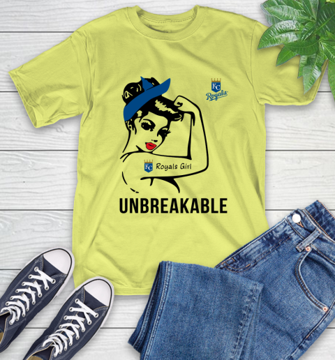 MLB Kansas City Royals Girl Unbreakable Baseball Sports T-Shirt 8