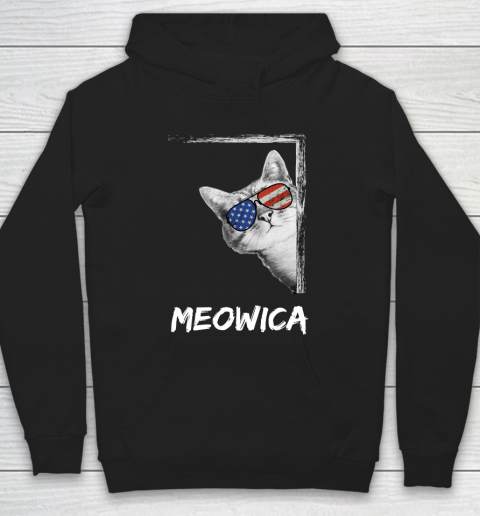 4th of July Meowica shirts Hoodie