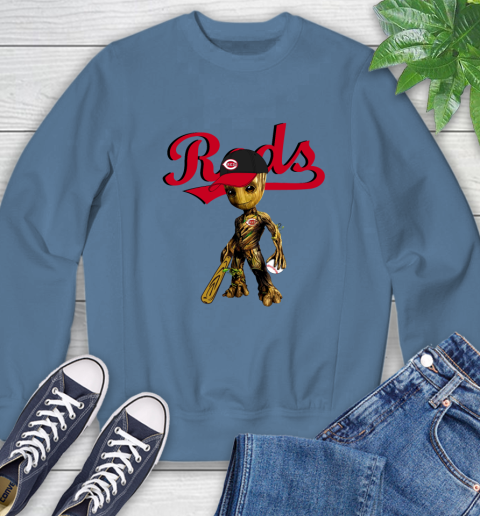 MLB Cincinnati Reds Groot Guardians Of The Galaxy Baseball Sweatshirt 7