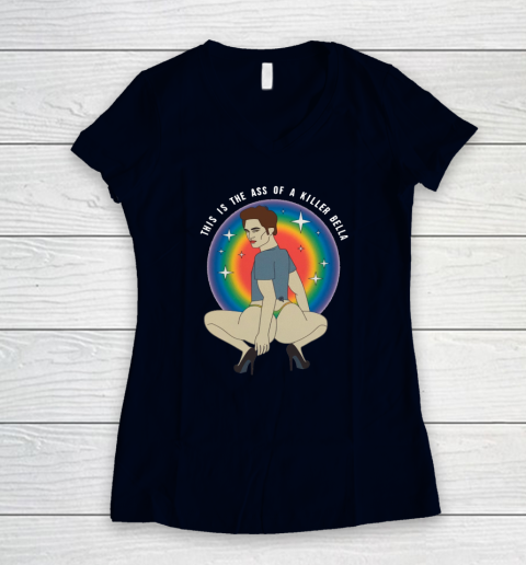 This Is The Ass Of A Killer Bella Women's V-Neck T-Shirt 2