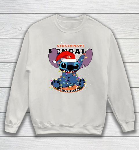 Cincinnati Bengals NFL Football noel stitch Christmas Sweatshirt 8
